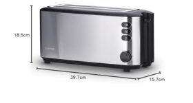 Avis SEVERIN Grille-pain AT 2509 : Compact, 4 tranches, Multifonction